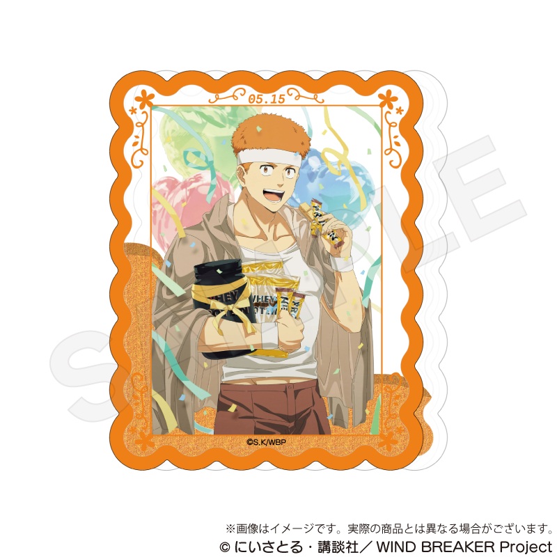 WIND BREAKER_オイルアクリルブロック お誕生日イラストver.　柘浦大河