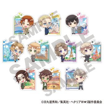 ヘタリア World☆Stars_アート缶バッジ ドイツ 食べ歩きグルメ