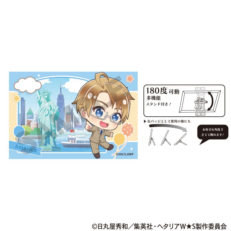 ヘタリア World☆Stars_アート缶バッジ アメリカ ちまにわ | ヘタリア