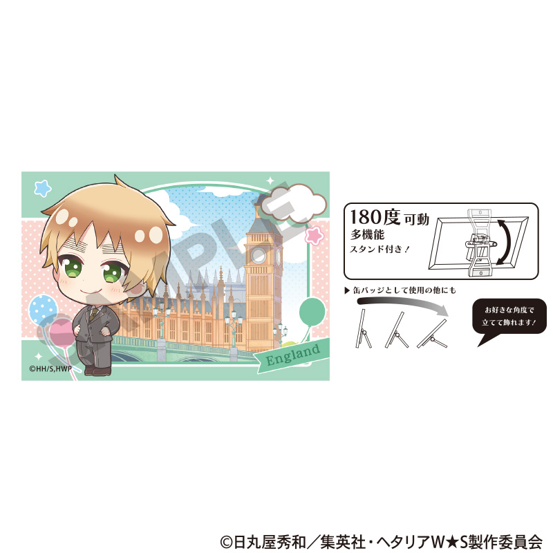 ヘタリア World★Stars_アート缶バッジ　イギリス　ちまにわ