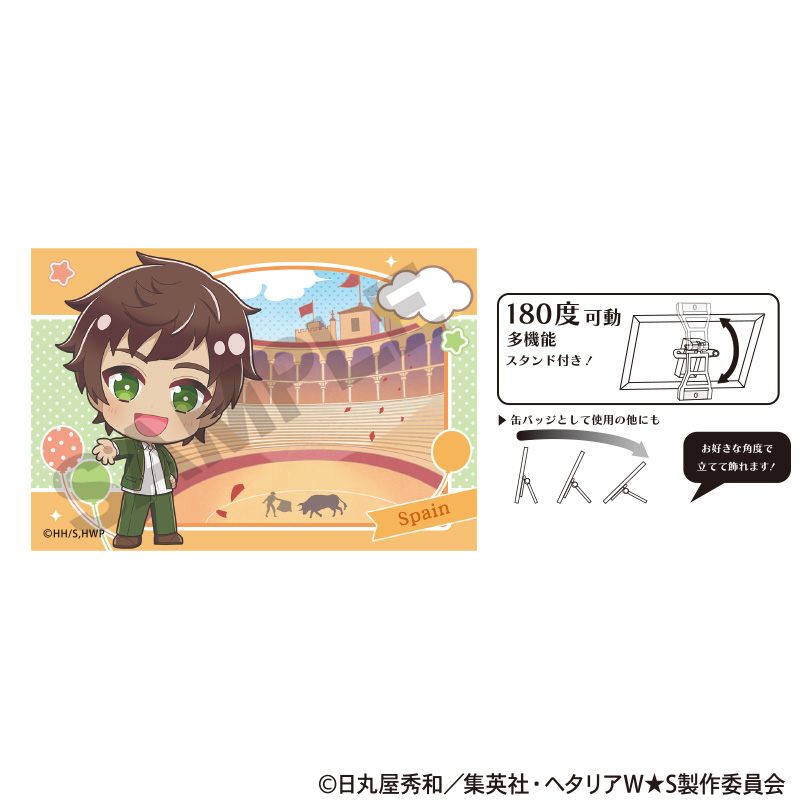 ヘタリア World★Stars_アート缶バッジ　スペイン　ちまにわ