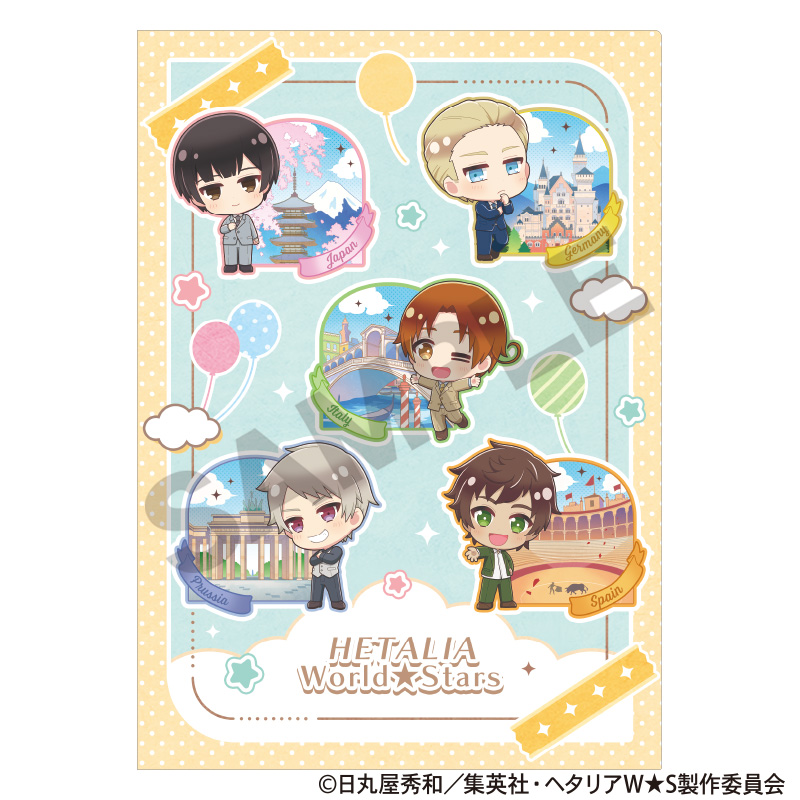 ヘタリア World★Stars_シングルクリアファイル　イエロー　ちまにわ
