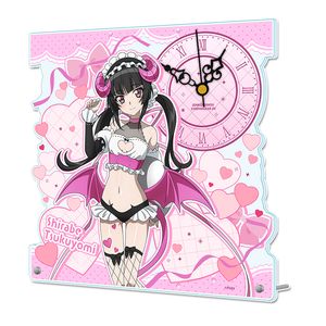 戦姫絶唱シンフォギアXV_描き下ろし　アクリル置時計【月読 調】小悪魔ウェイトレス