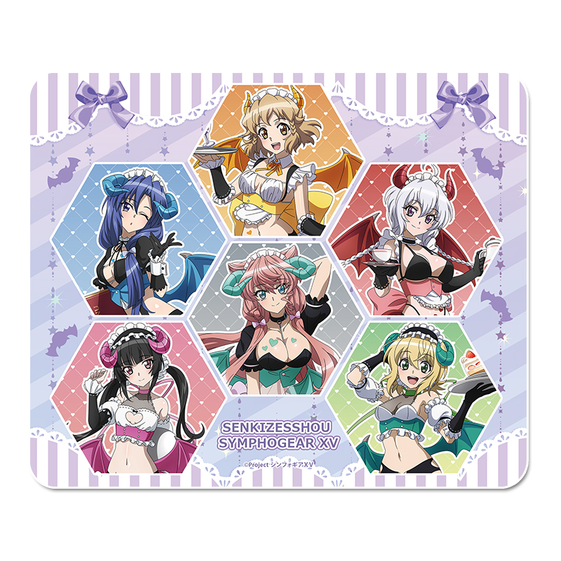 戦姫絶唱シンフォギアXV_描き下ろし　マウスパッド【小悪魔ウェイトレス】