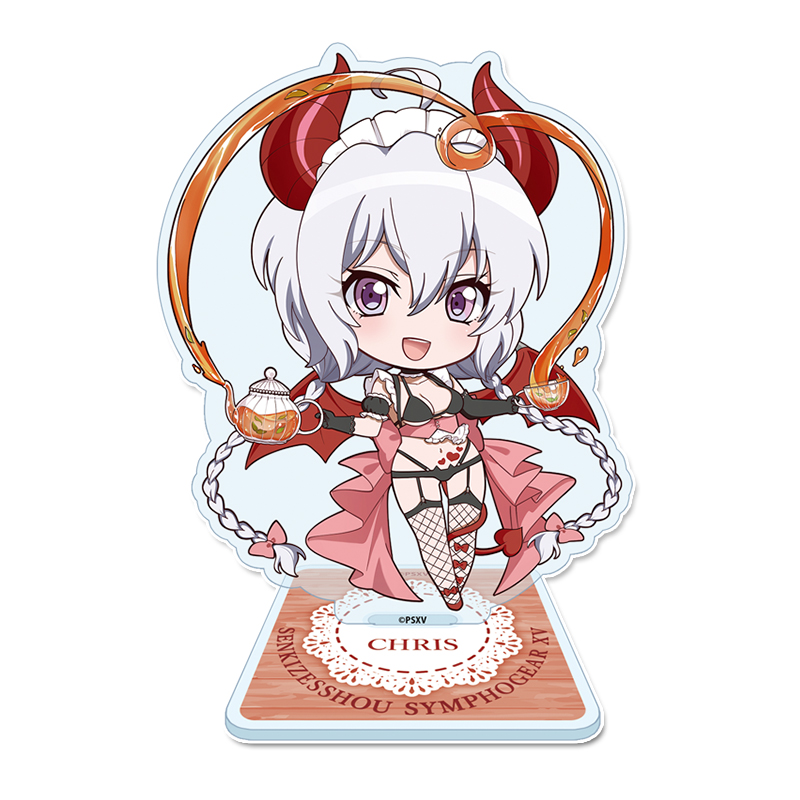 戦姫絶唱シンフォギアXV_ぷちちょこ　アクリルスタンド【雪音 クリス】小悪魔ウェイトレス