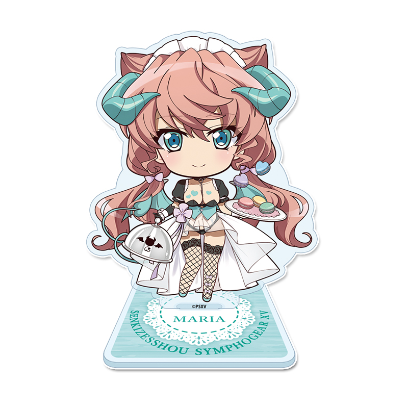 戦姫絶唱シンフォギアXV_ぷちちょこ　アクリルスタンド【マリア・カデンツァヴナ・イヴ】小悪魔ウェイトレス