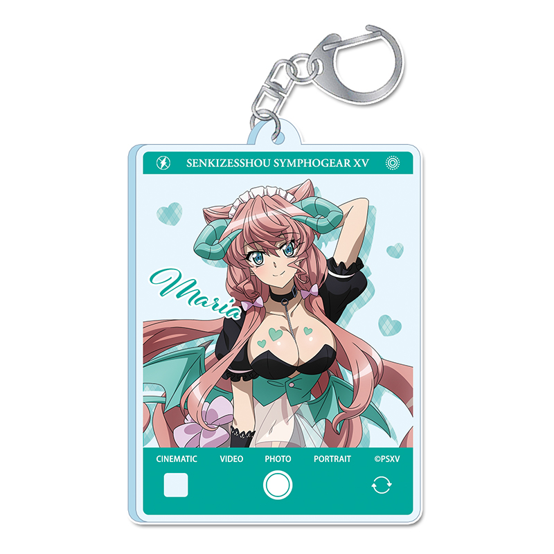 戦姫絶唱シンフォギアXV_描き下ろし　アクリルキーホルダー【マリア・カデンツァヴナ・イヴ】小悪魔ウェイトレス