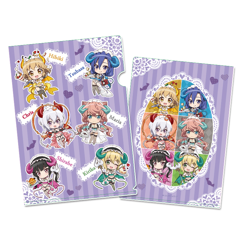 戦姫絶唱シンフォギアXV_ぷちちょこ　クリアファイル【小悪魔ウェイトレス】