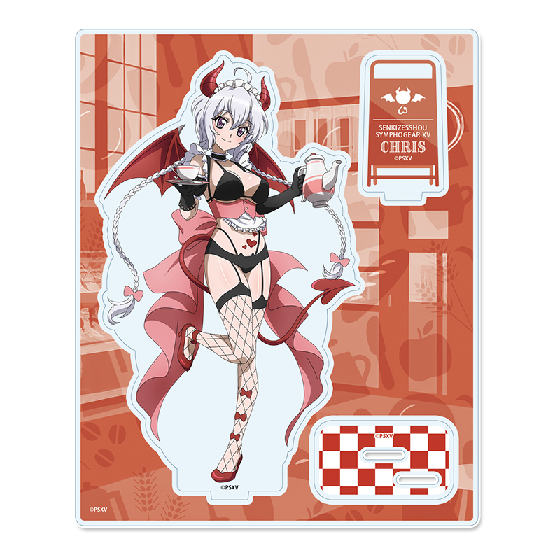 戦姫絶唱シンフォギアXV_描き下ろし　アクリルスタンド【雪音 クリス】小悪魔ウェイトレス