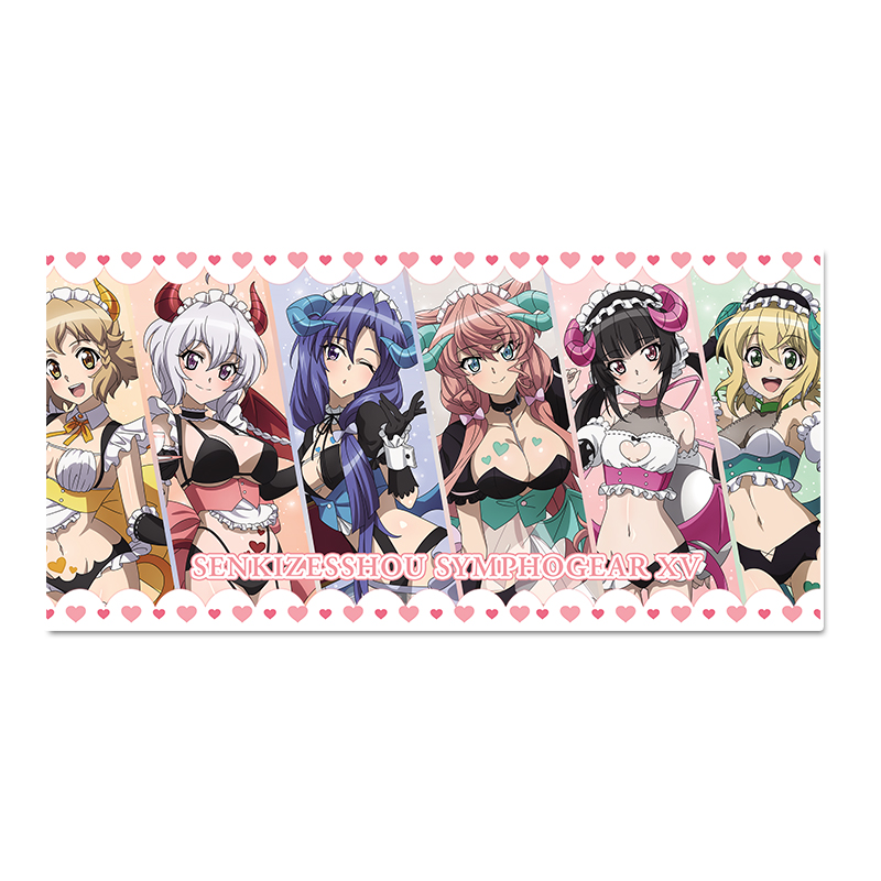 戦姫絶唱シンフォギアXV_描き下ろし　スポーツタオル【小悪魔ウェイトレス】