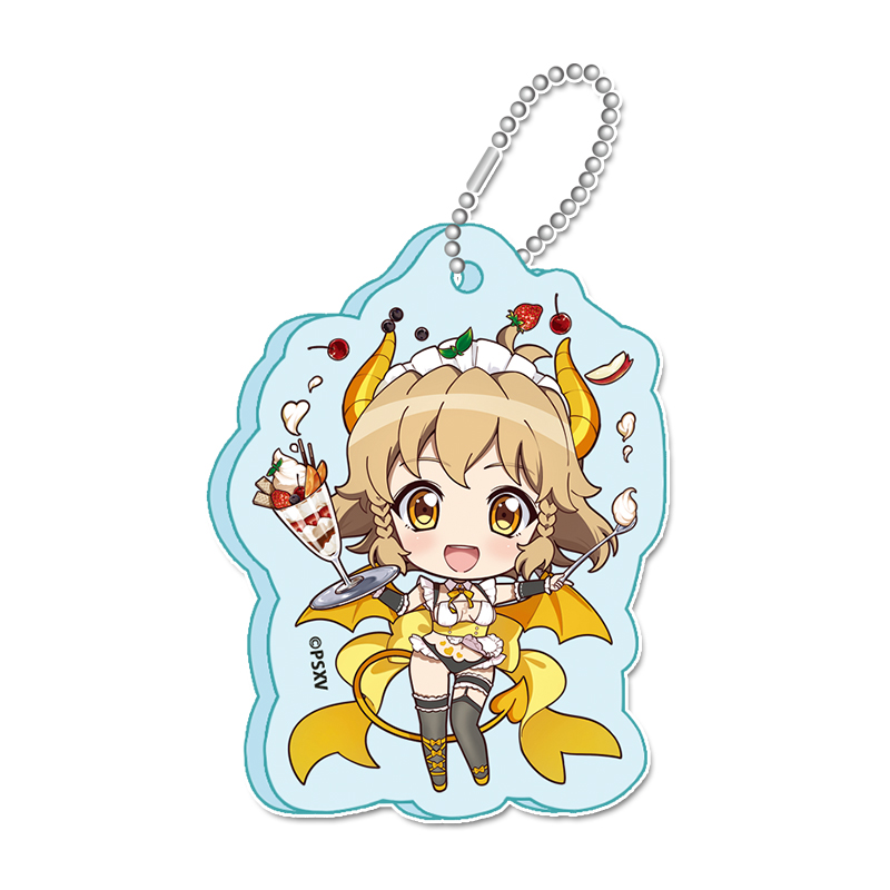 戦姫絶唱シンフォギアXV_ぷちちょこ　ミニアクリルキーホルダー【立花 響】小悪魔ウェイトレス