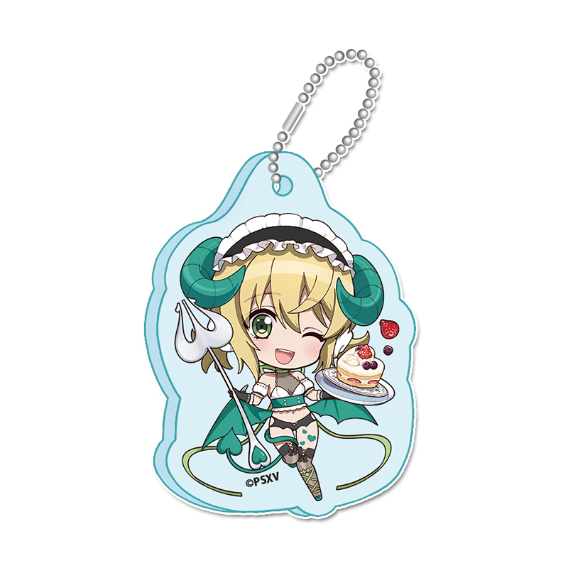 戦姫絶唱シンフォギアXV_ぷちちょこ　ミニアクリルキーホルダー【暁 切歌】小悪魔ウェイトレス