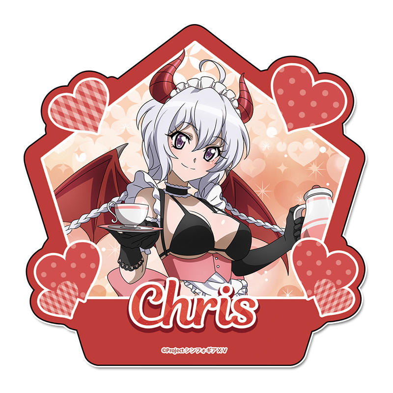 戦姫絶唱シンフォギアXV_描き下ろし　ステッカー【雪音 クリス】小悪魔ウェイトレス