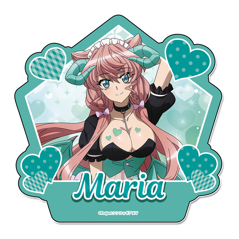 戦姫絶唱シンフォギアXV_描き下ろし　ステッカー【マリア・カデンツァヴナ・イヴ】小悪魔ウェイトレス