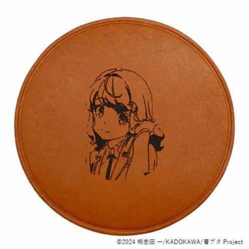 青春ブタ野郎はサンタクロースの夢を見ない_レザーコースター　古賀 朋絵