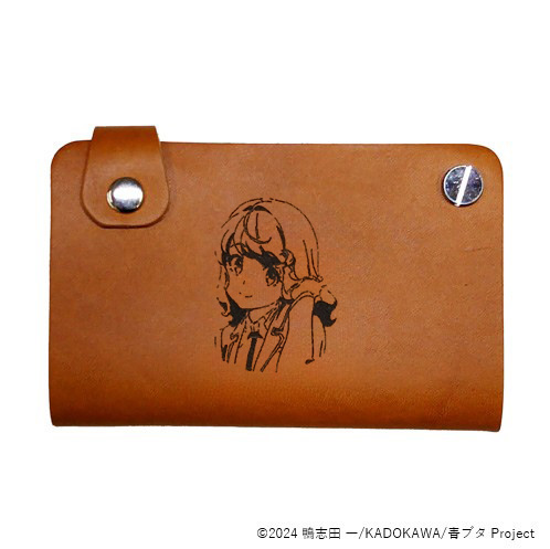 青春ブタ野郎はサンタクロースの夢を見ない_レザースライドカードケース　古賀 朋絵