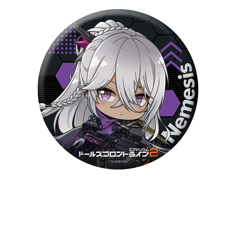 ドールズフロントライン2：エクシリウム_ぺたん娘缶バッジ ネメシス