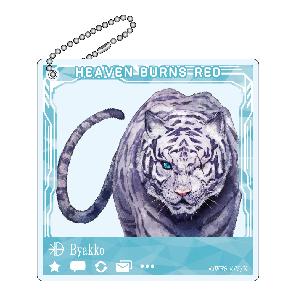 ヘブンバーンズレッド_SNSぽいアクリルキーホルダー ビャッコ