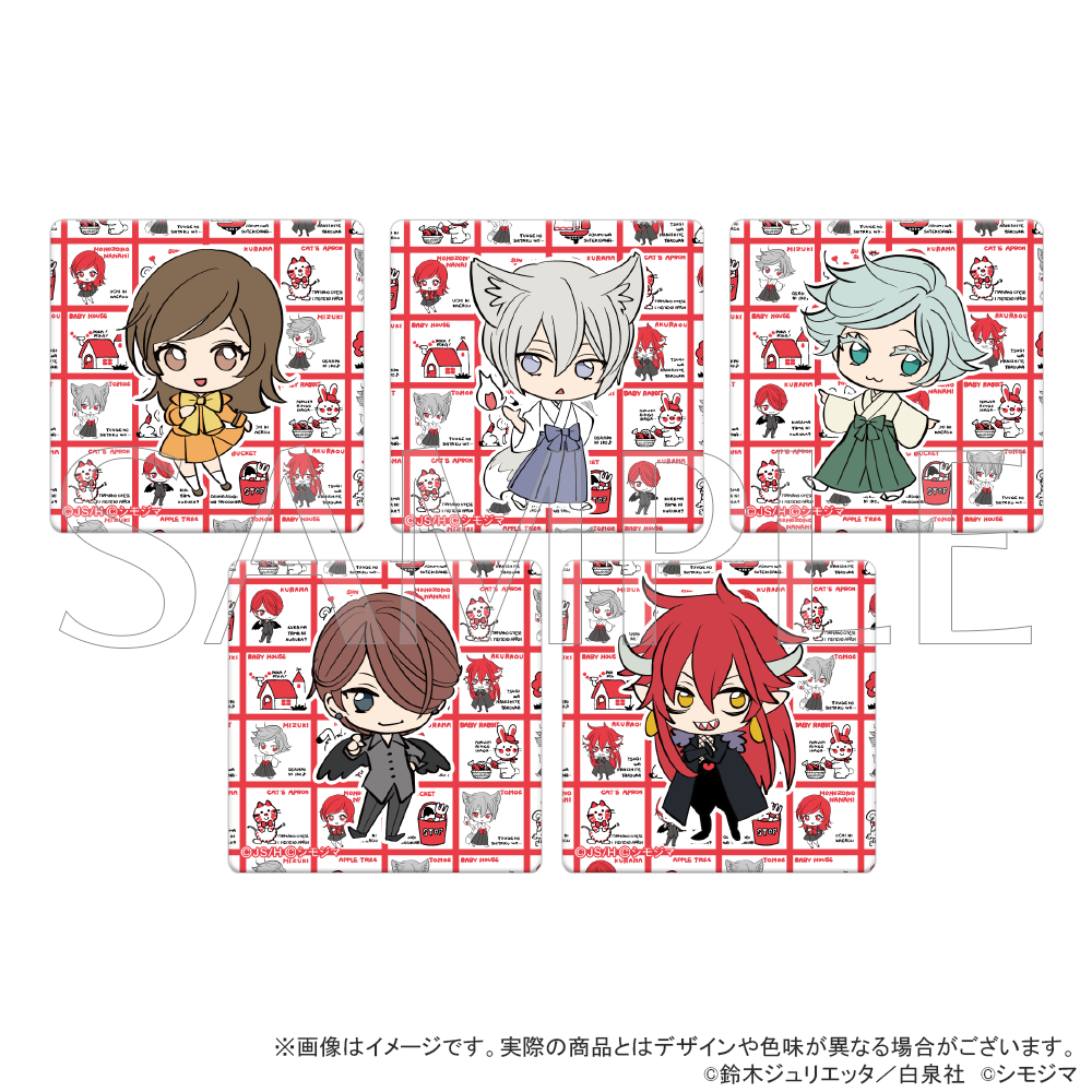 神様はじめました　缶バッジ 神様はじめました×シモジマ_レトロファンシー スクエア缶バッジ