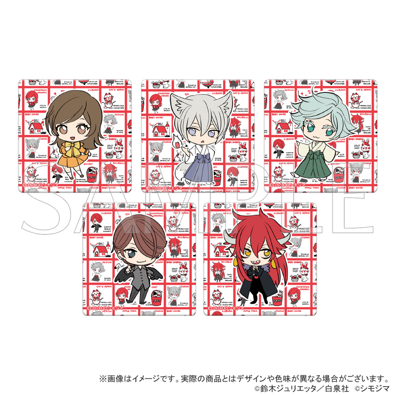 神様はじめました×シモジマ_レトロファンシー スクエア缶バッジ
