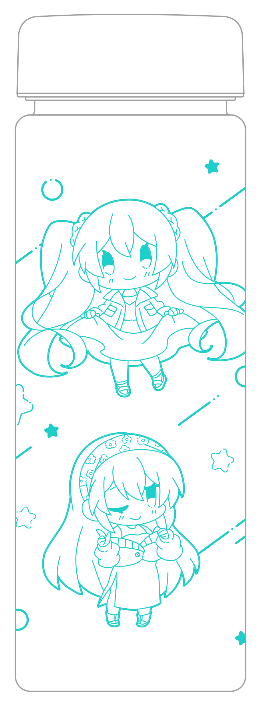 初音ミクシリーズ_クリアボトル／レジャフェス