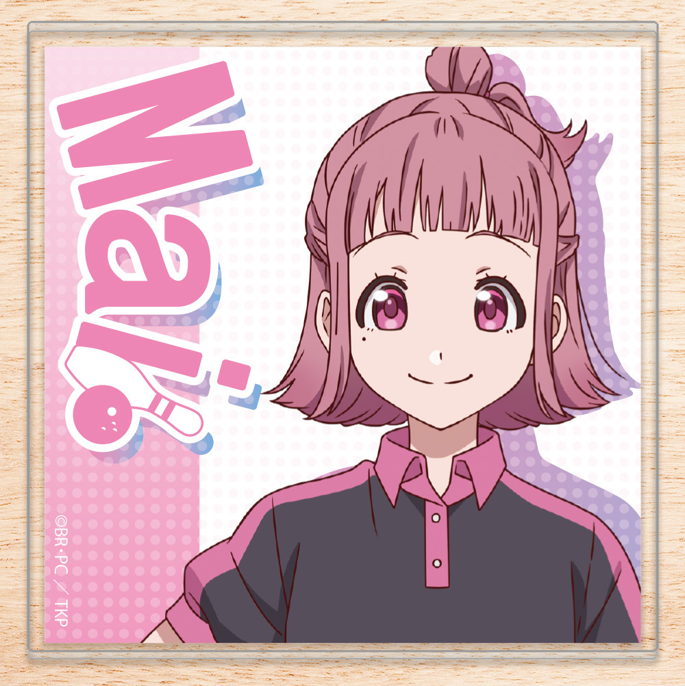 Γ 【未使用】一ノ瀬くんはいつも言いなり　直筆サイン入り　アクリルコースター EmST 鈴木セイゴ個展「新版」 千社札風アクリルキーホルダー「女