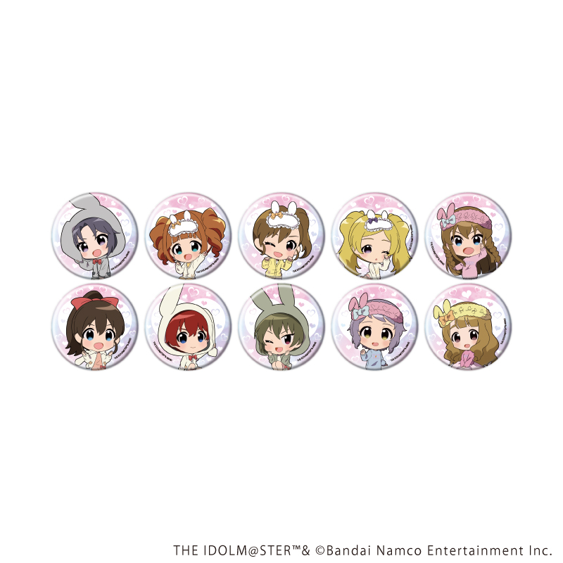 アイドルマスター ミリオンライブ！_缶バッジ13/うさふわ Dreamy！ver.コンプリートセット(全10種)(ミニキャライラスト)【コンプリートセット/10個入り】