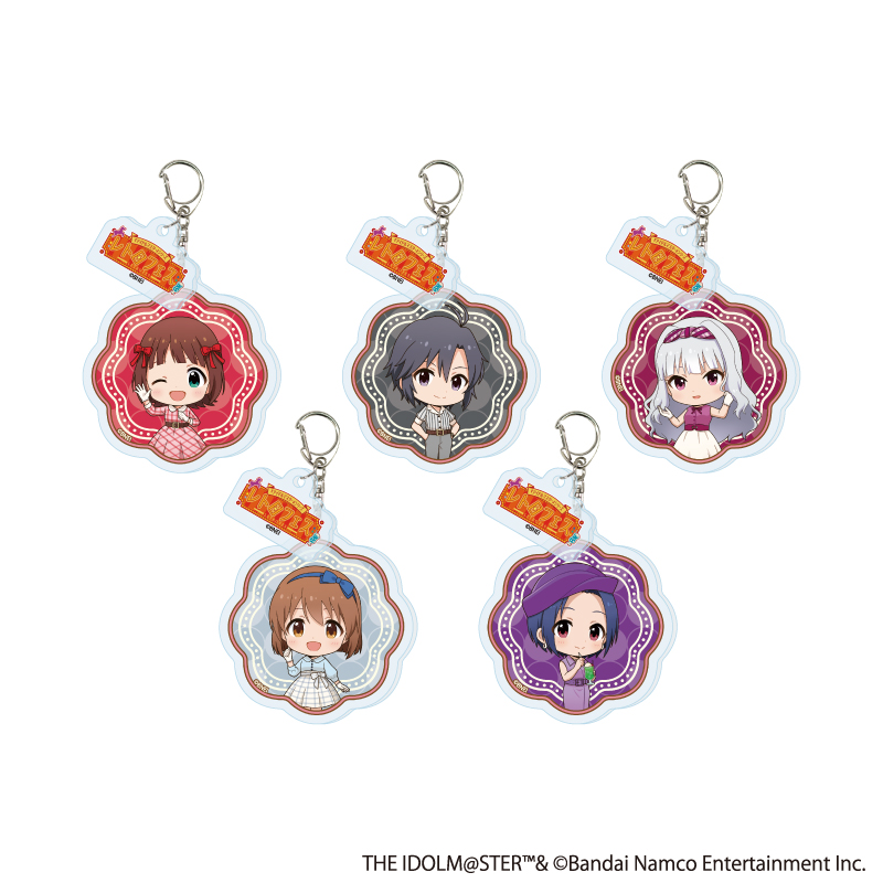 アイドルマスターシリーズ×西武園ゆうえんち レトロフェス_パーツ付きアクリルキーホルダー01/アイドルマスター コンプリートセット(全5種)【コンプリートセット/5個入り】