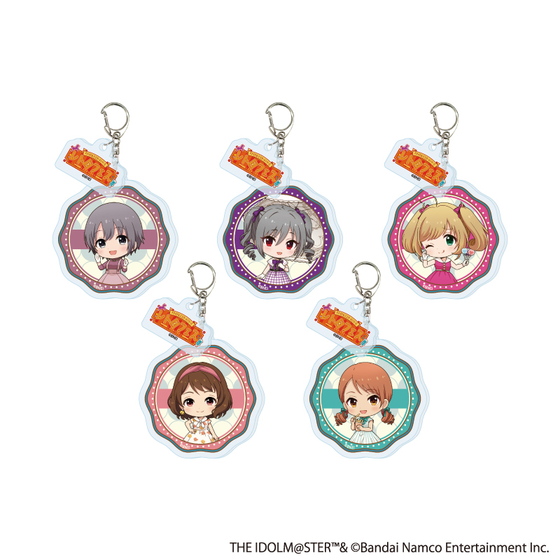アイドルマスターシリーズ×西武園ゆうえんち レトロフェス_パーツ付きアクリルキーホルダー02/アイドルマスター シンデレラガールズ コンプリートセット(全5種)【コンプリートセット/5個入り】