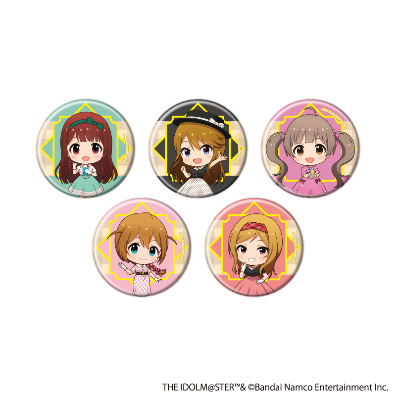 アイドルマスターシリーズ×西武園ゆうえんち レトロフェス_缶バッジ04/アイドルマスター ミリオンライブ！ コンプリートセット(全5種)【コンプリートセット/5個入り】