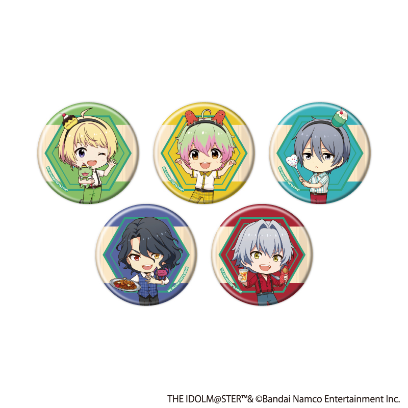 アイドルマスターシリーズ×西武園ゆうえんち レトロフェス_缶バッジ05/アイドルマスター SideM コンプリートセット(全5種)【コンプリートセット/5個入り】