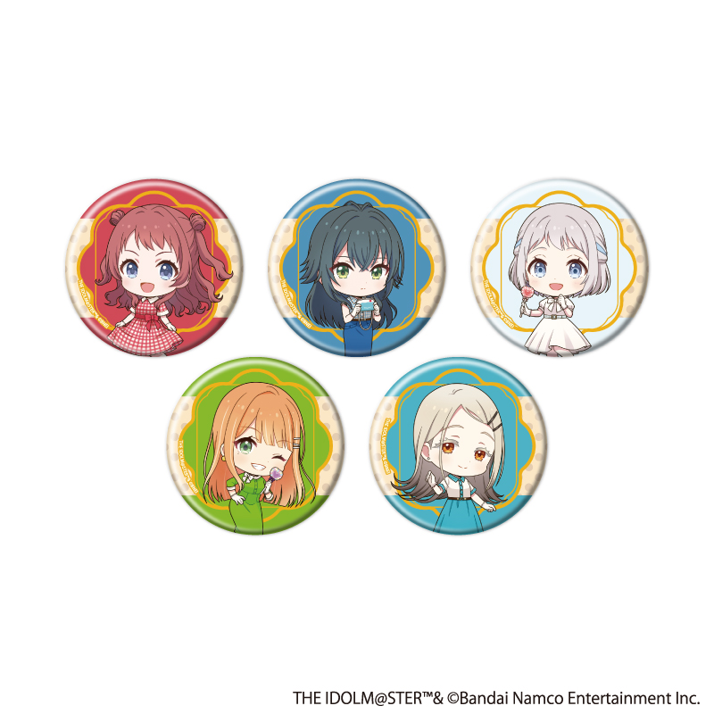 アイドルマスターシリーズ×西武園ゆうえんち レトロフェス_缶バッジ07/学園アイドルマスター コンプリートセット(全5種)【コンプリートセット/5個入り】