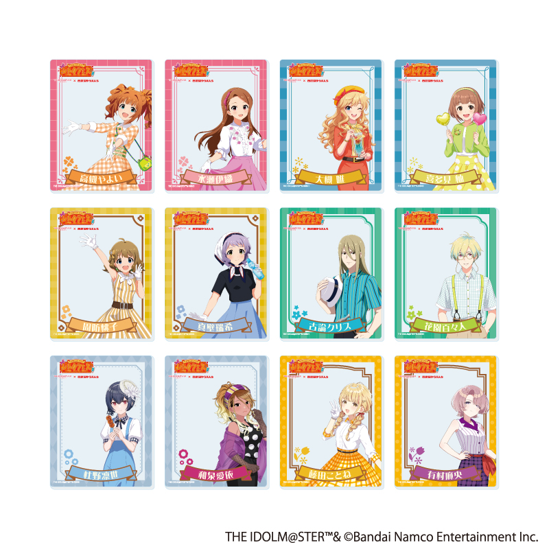 アイドルマスターシリーズ×西武園ゆうえんち レトロフェス_アクリルカード01/コンプリートセット(全12種)【コンプリートセット/12個入り】