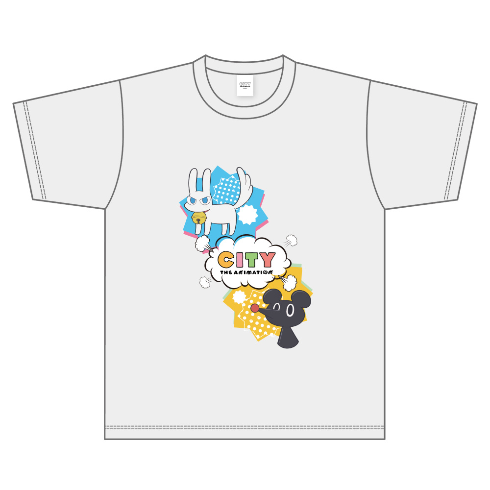CITY THE ANIMATION_Lサイズ_TシャツA (グレー)