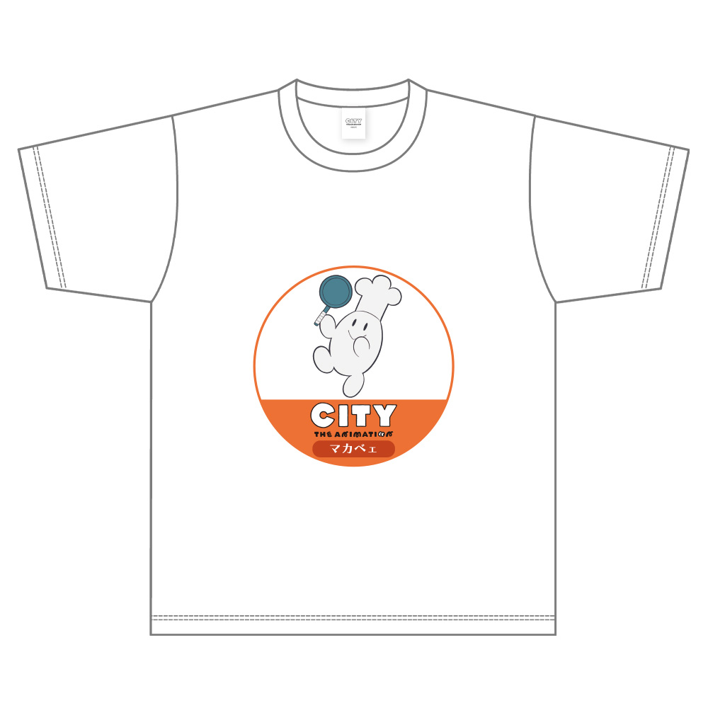 CITY THE ANIMATION_Lサイズ_TシャツB (ホワイト)