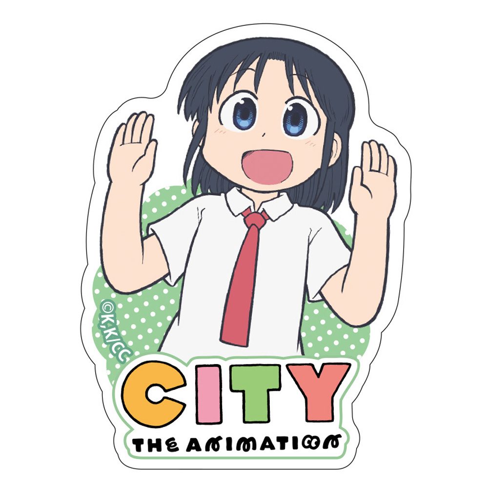 CITY THE ANIMATION_ダイカットステッカー 泉わこ
