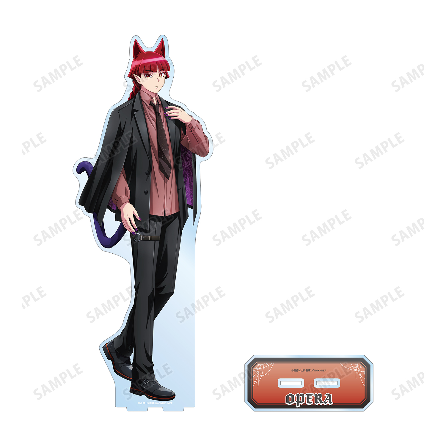 オペラ 魔入りました！入間くん タワレコ グリッター缶バッジ ブラックコーデ ① アニメ『魔入りました！入間くん』 POP UP SHOP in TOWER