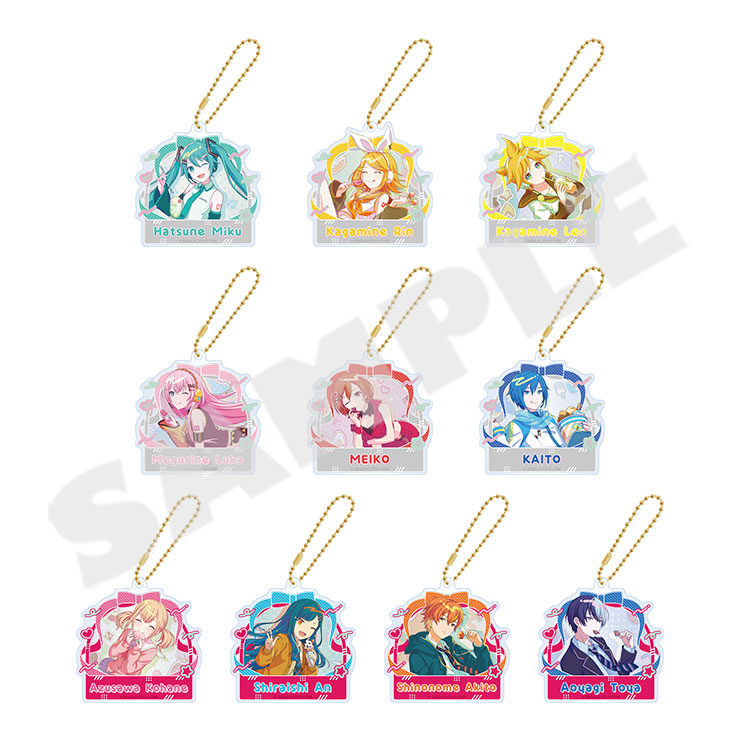 プロジェクトセカイ カラフルステージ! feat.初音ミク_Anniversary/Birthdayイラスト2023-2024 アクリルキーホルダーコレクション A バーチャル・シンガー&Vivid BAD SQUAD【BOX／10パック入り】