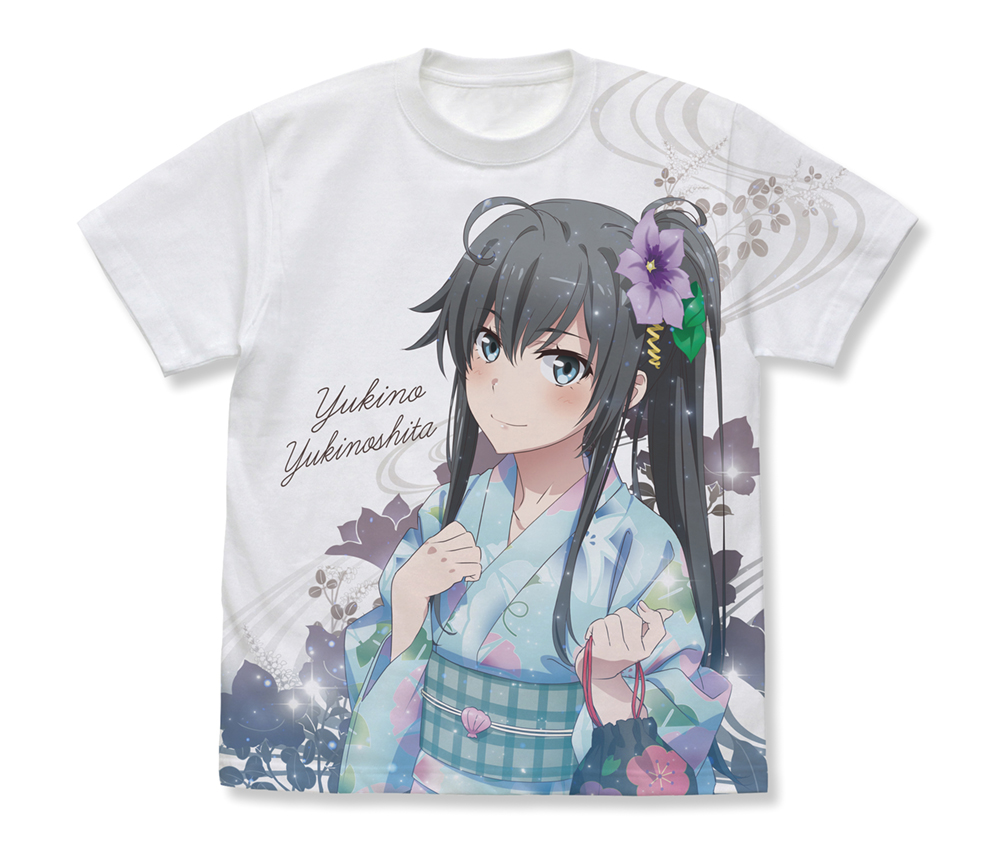 やはり俺の青春ラブコメはまちがっている。完_Mサイズ_雪ノ下雪乃 フルグラフィックTシャツ/WHITE