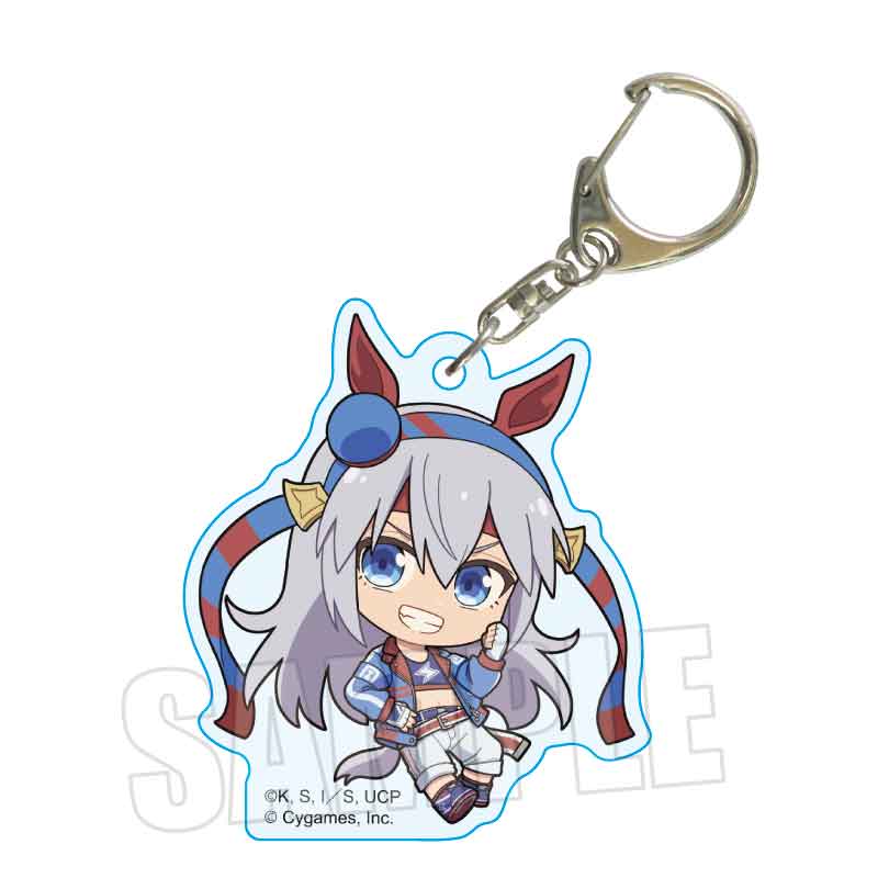 ウマ娘　ビッグアクリルプレートキーホルダー　タマモクロス ウマ娘 シンデレラグレイ_ぷかっしゅアクリルキーホルダー