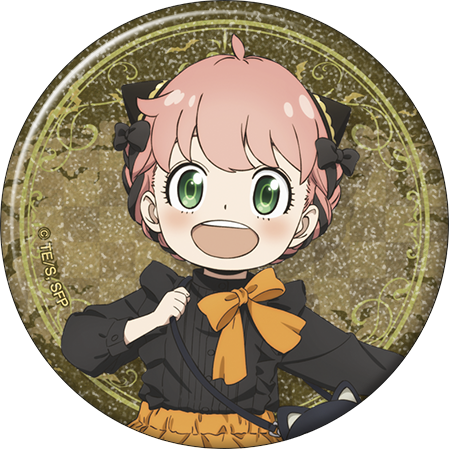 SPY×FAMILY_グリッター缶バッジ／アーニャ・フォージャー