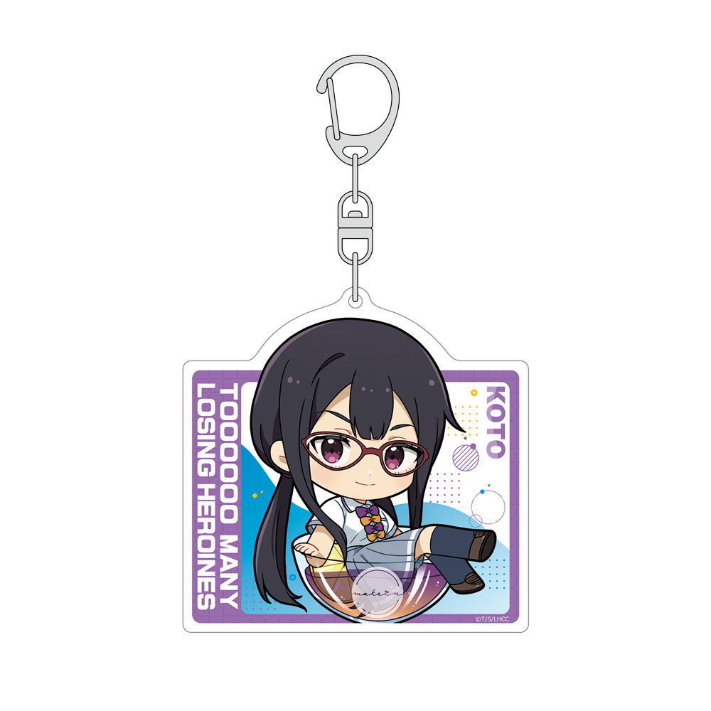 【アクリル画】　商品名　笑顔　0号　新品未使用品 負けヒロインが多すぎる！_アクリルキーホルダー（月之木古都
