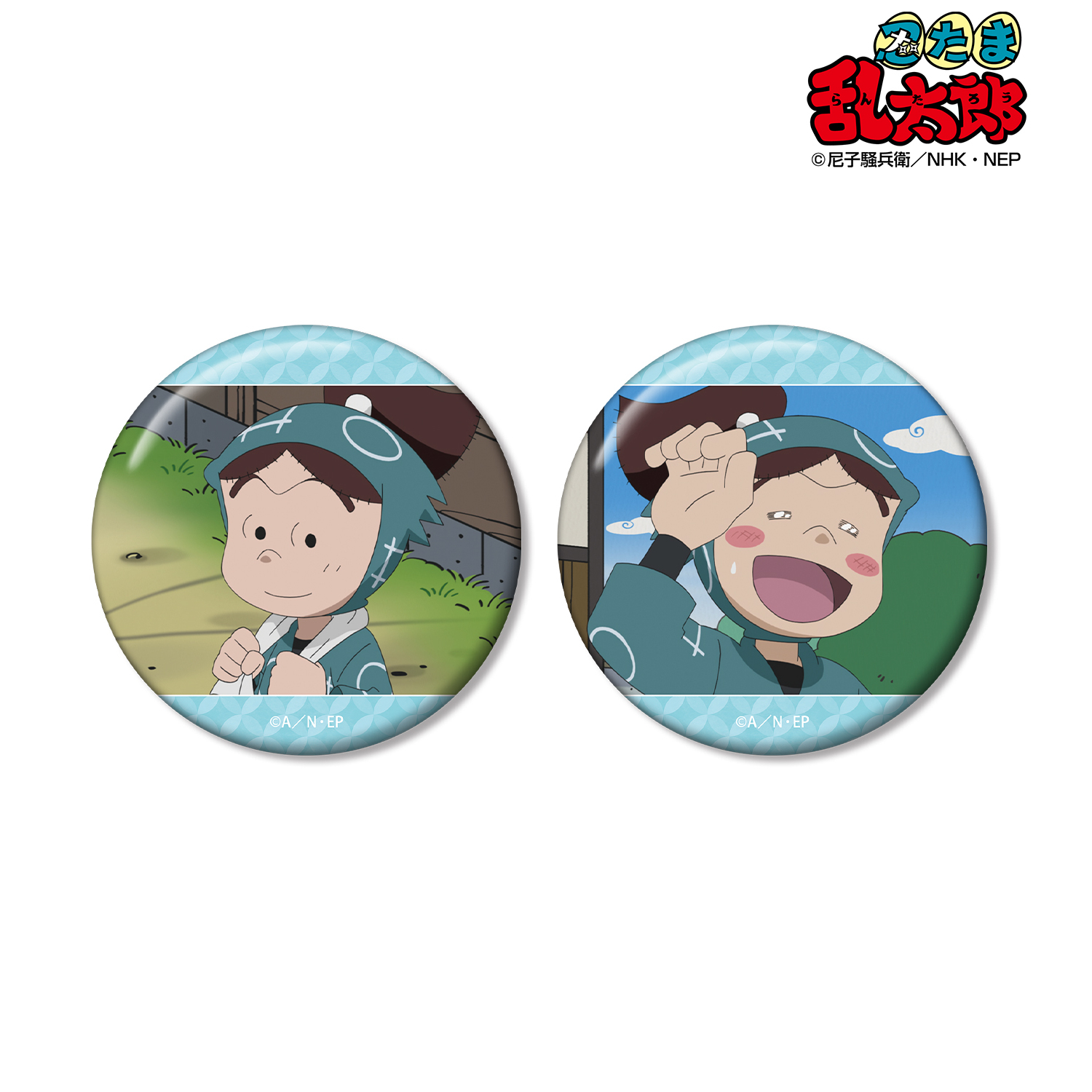 忍たま乱太郎_二郭伊助 場面写缶バッジ2個セット