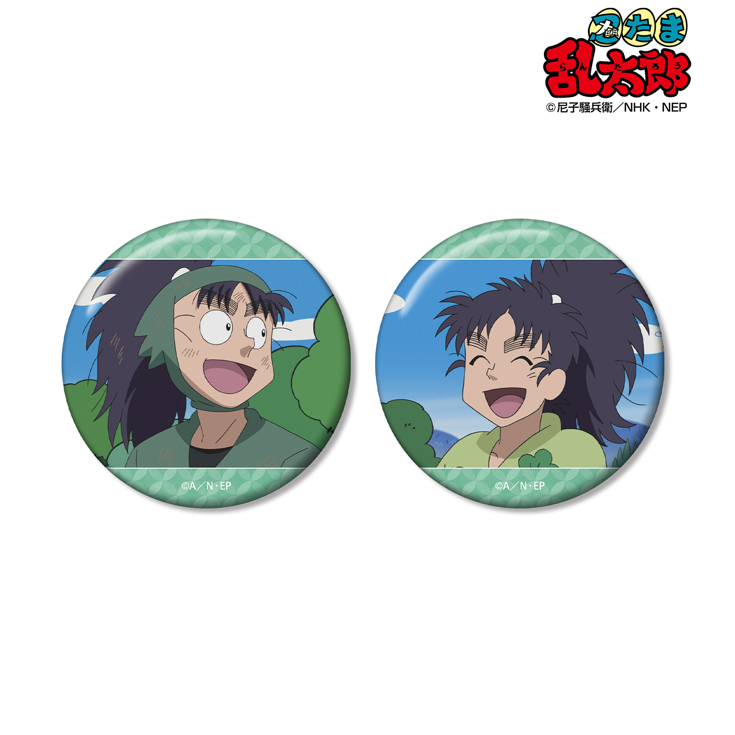 忍たま乱太郎_七松小平太 場面写缶バッジ2個セット