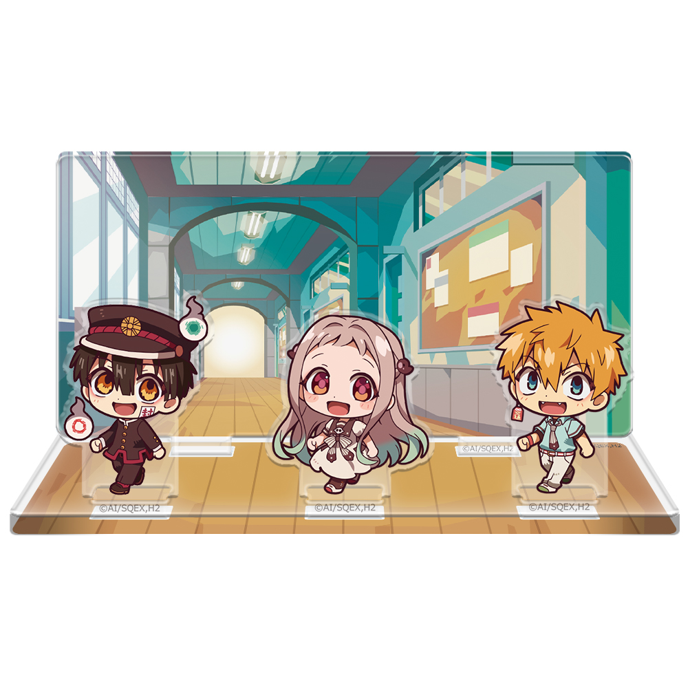 地縛少年花子くん_ついてっくアクリルジオラマスタンドA 花子くん＆八尋寧々＆源 光