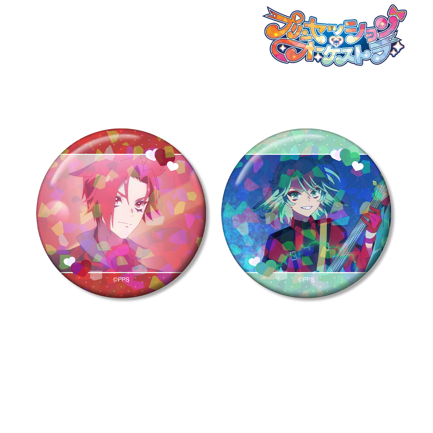 プリンセッション・オーケストラ_カリスト&ギータ 場面写ホログラム缶バッジ2個セット