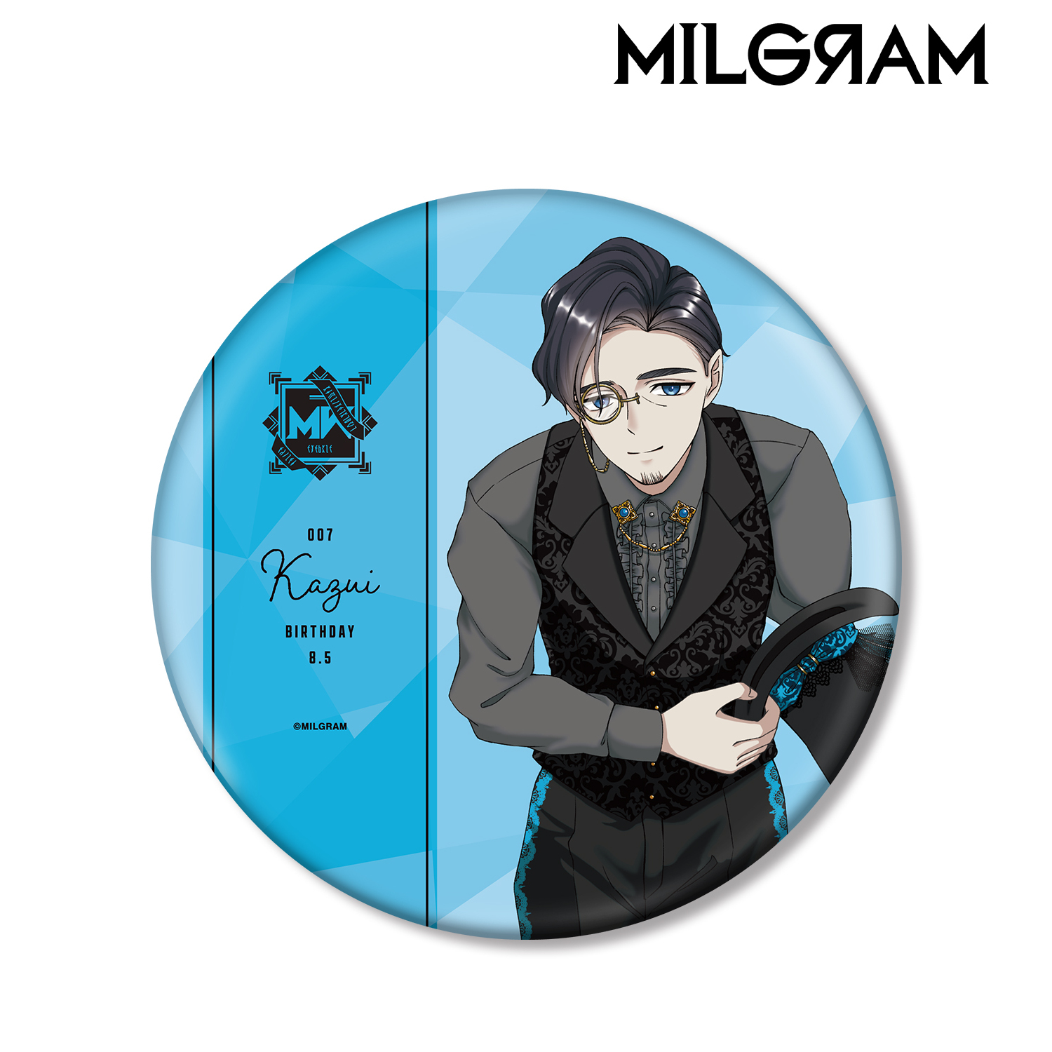 MILGRAM -ミルグラム-_描き下ろし カズイ バースデーver. 第2弾 BIG缶バッジ