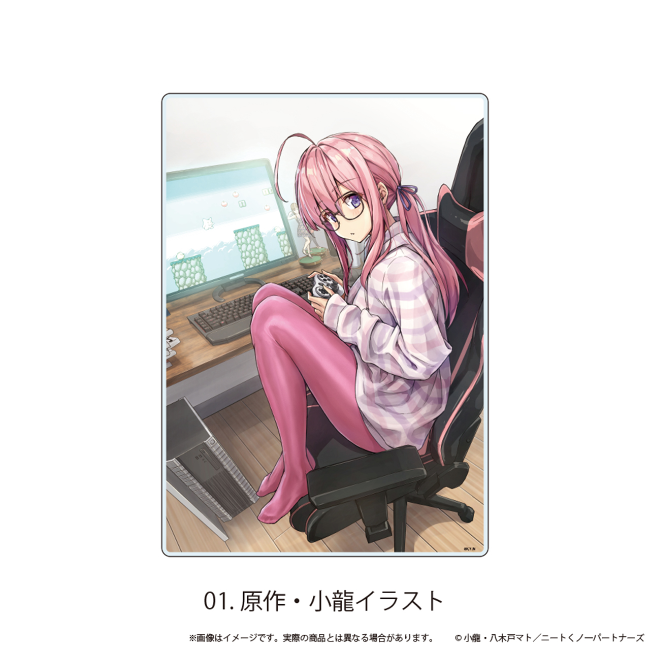 ニートくノ一となぜか同棲はじめました_アクリルボード01/原作・小龍イラスト