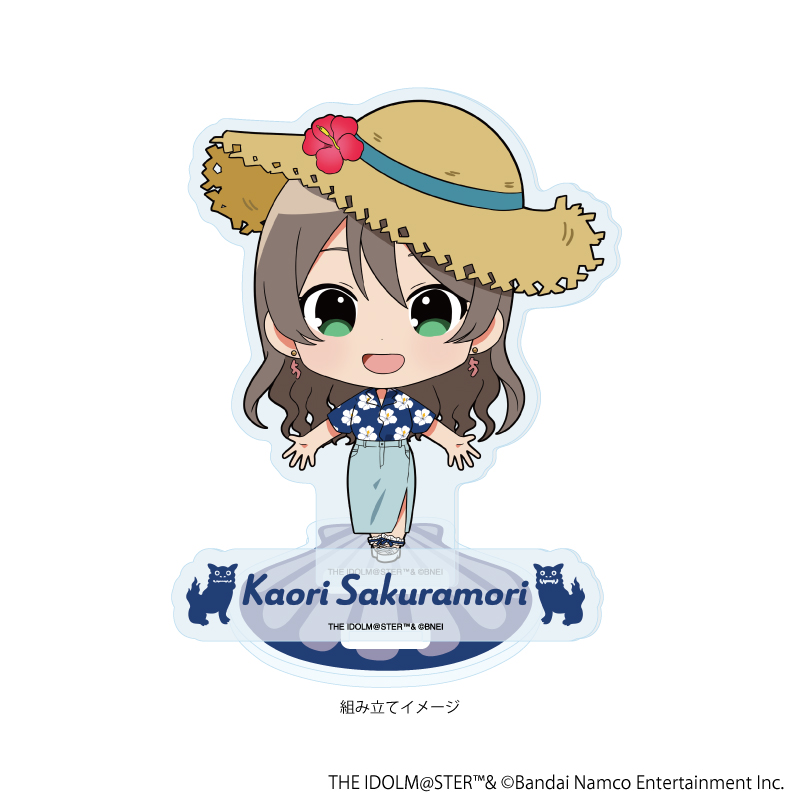 アイドルマスター ミリオンライブ！_アクリルスタンドプレート19/桜守 歌織 はいさい！ver.(ミニキャライラスト)