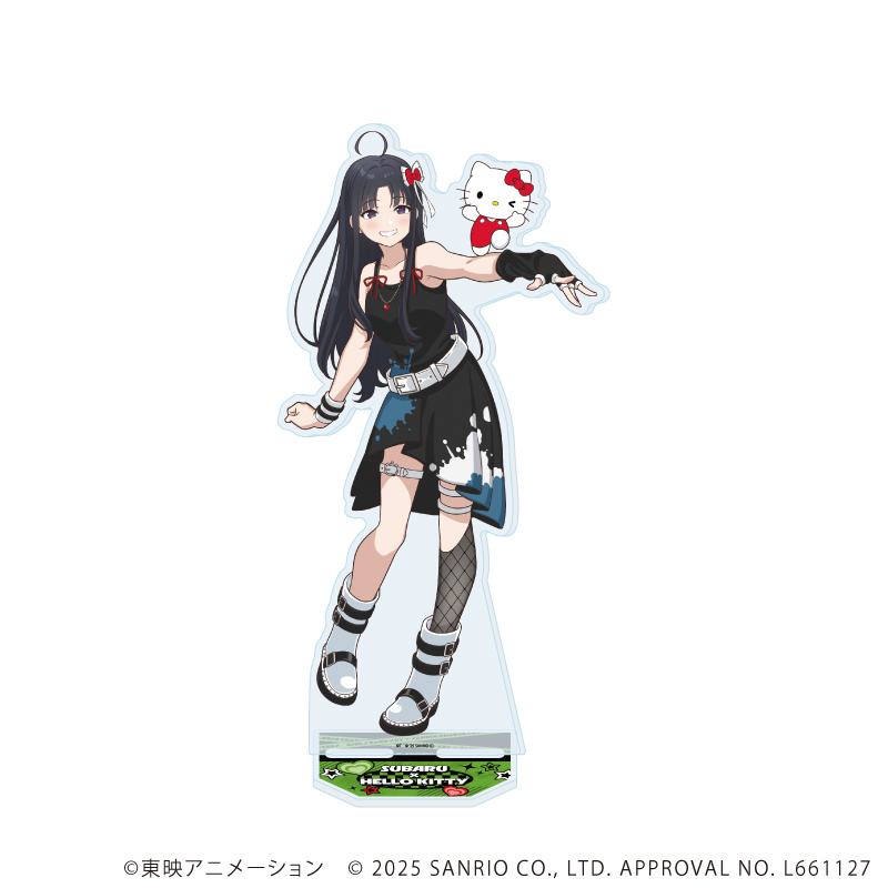 ガールズバンドクライ×サンリオキャラクターズ_BIGアクリルスタンド03/安和 すばる×ハローキティ(コラボイラスト)